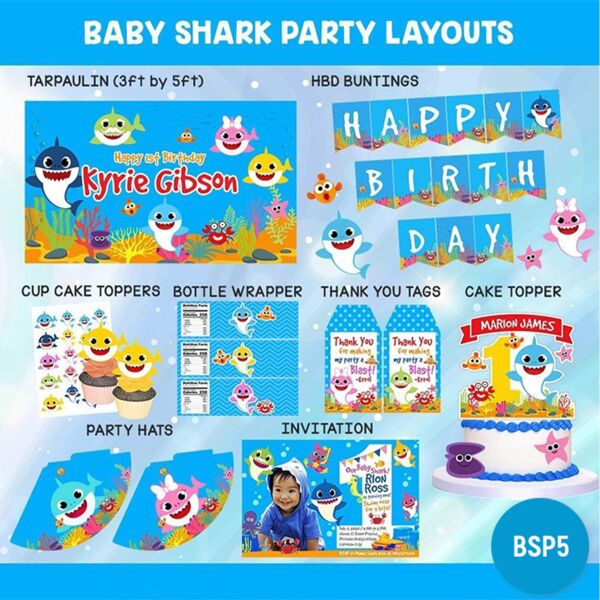 Baby Shark Party Layouts Thumbnail