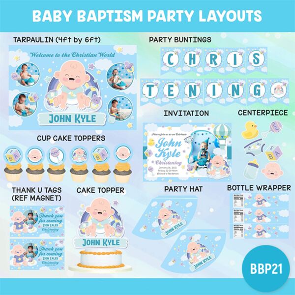 Baby Baptism Party Layouts Thumbnail