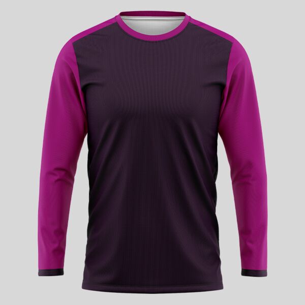 Purple Esport Pattern Full Print Long Sleeve Shirt Thumbnail