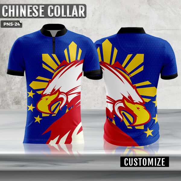 Philippine Design Full Print Chinese Collar Shirt Thumbnail