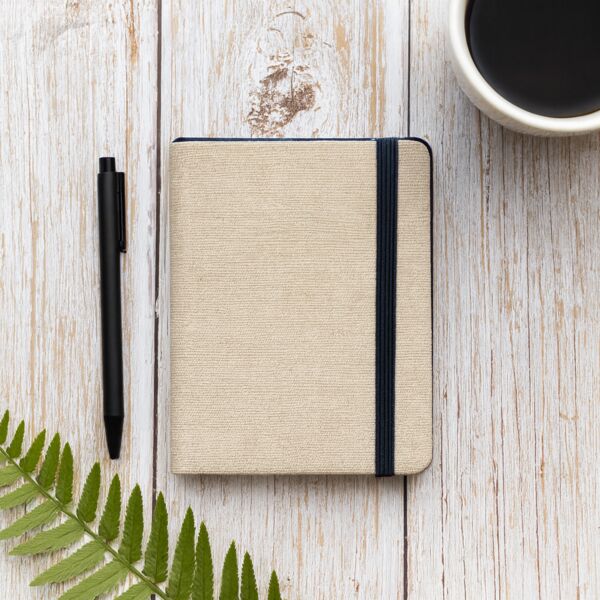 A6 Linen Notebook with Blank Linen Inner Page Thumbnail