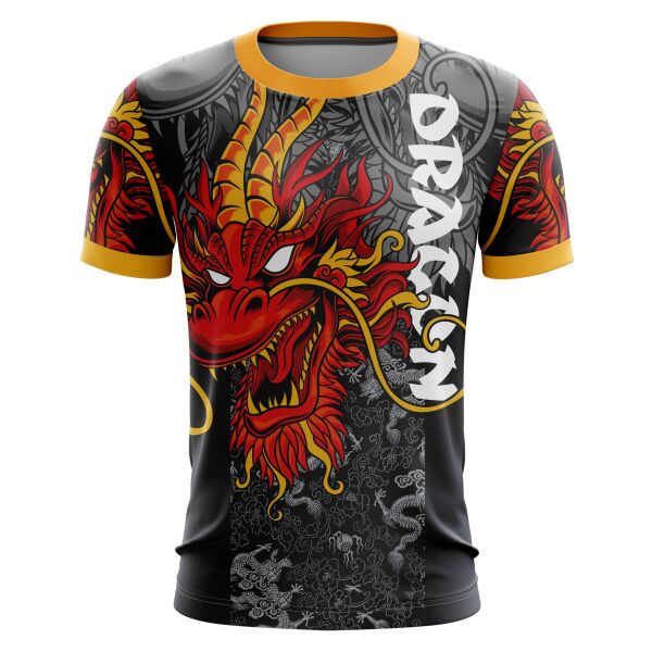 Dragon Design Full Print Roundneck Shirt Thumbnail