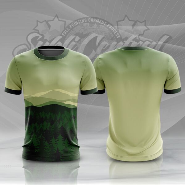 Forest Design Full Print Roundneck Shirt  Thumbnail
