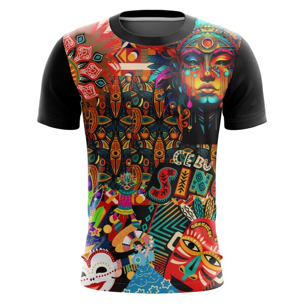 Sinulog Festival Half Bleed Roundneck Shirt Thumbnail