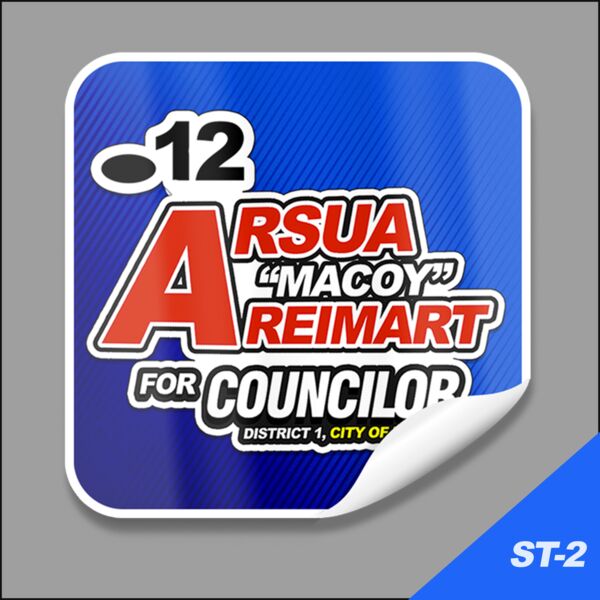 Rounded Square Campaign Sticker Thumbnail