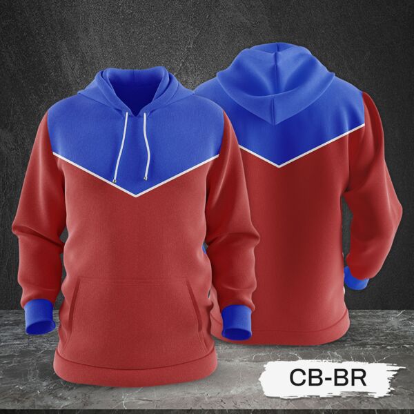 3 Color Combination Hoodie Jacket Full Print Sublimation Thumbnail
