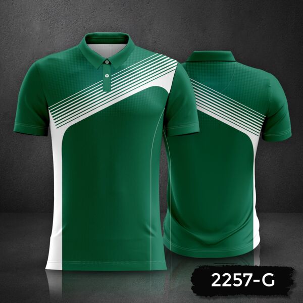 Linear Design Polo Shirt Full Print Sublimation Thumbnail