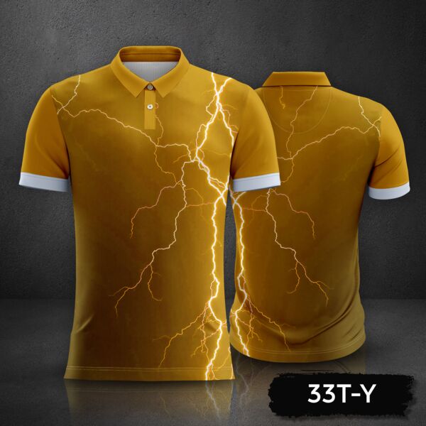 Lightning Design Esport Jersey Uniform Polo Shirt Full Print Sublimation Thumbnail