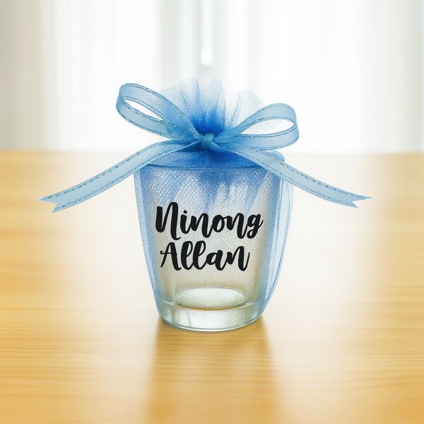 Tulle Shot Glass Packaging w/ Ribbon Thumbnail