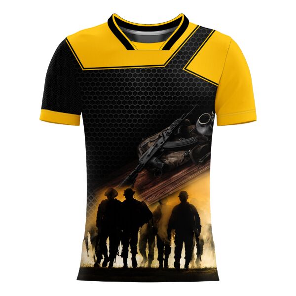 Tactical Design Full Print Sublimation Shirt with Specialized Neck Style Thumbnail
