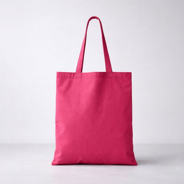 Canvas Colored Flat Tote Bag Thumbnail