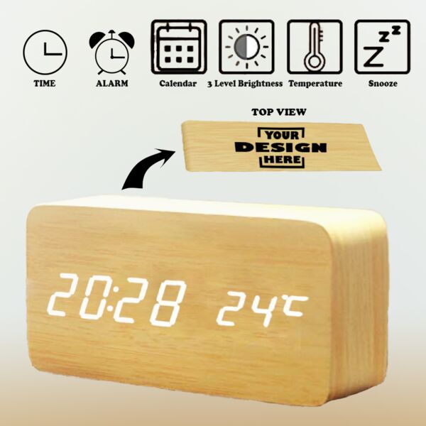 Wooden Digital Clock Thumbnail